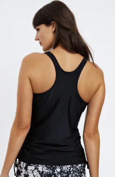 Calypsa Maya Tankini Swim Top With Built-in Bra In Black