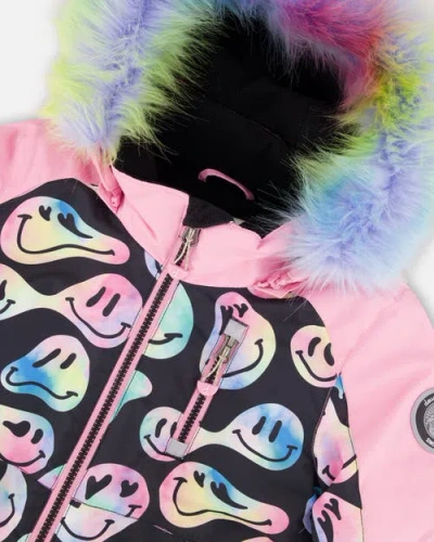 Deux Par Deux One-piece Play Snowsuit In Multi