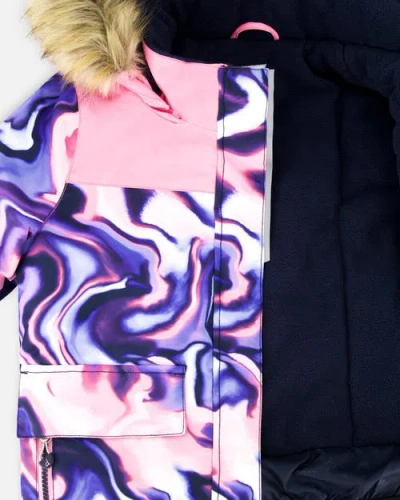 Deux Par Deux Two-piece Discover Snowsuit With Jacket In Multi