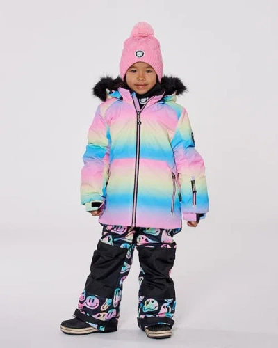 Deux Par Deux Two-piece Play Snowsuit In Multi