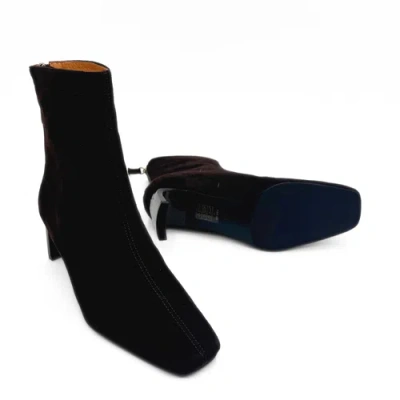 Amie Rafa Harlow Suede Bootie In Brown