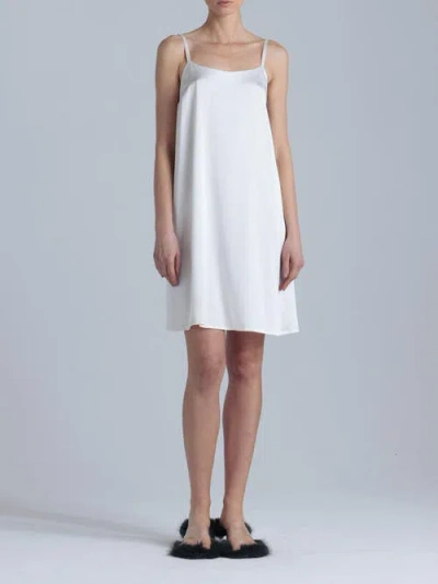 Alas Aphrodite Silk Midi Dress In White
