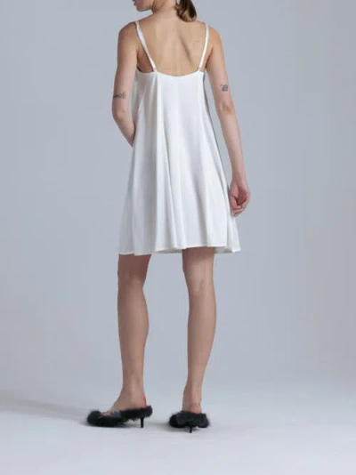 Alas Aphrodite Silk Midi Dress In White