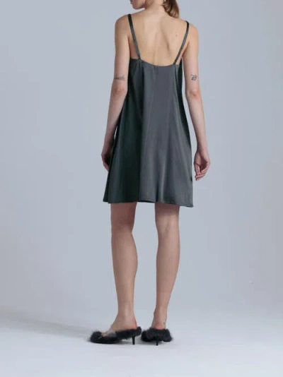 Alas Aphrodite Silk Midi Dress In Black