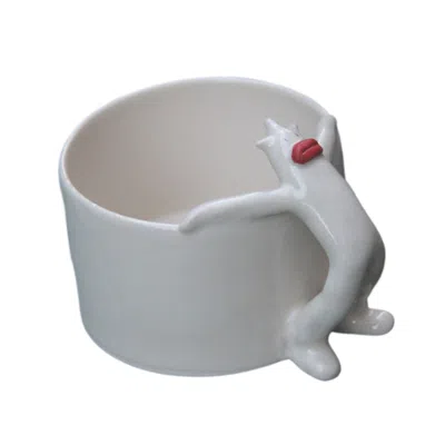 4 Am Product Design White / Red Today I Want To Do Nothing Cup In Multi