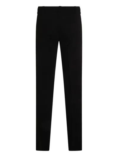 Twinset Belted-logo Trousers In Black