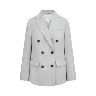 Me Esse Women's Emma Double Breasted Blazer Platinum Grey In Gray