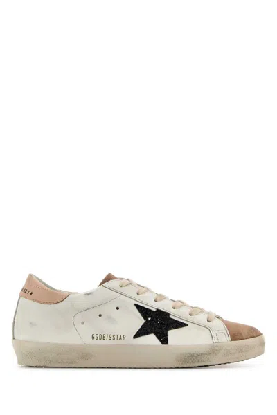 Golden Goose Deluxe Brand Women Multicolor Leather And Suede Super Star Sneakers In White