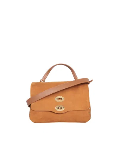 Zanellato Postina Jones Baby Leather Handbag In Brown