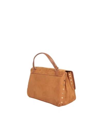Zanellato Postina Jones Baby Leather Handbag In Brown