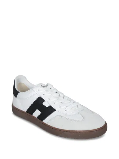 Hogan Sculpted Sneakers With Contrasting Accents In White