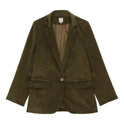 Ines De La Fressange Veste Bruna En Coton In Green