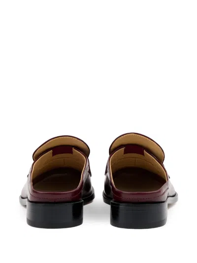 Mm6 Maison Margiela Loafer-style Mules In Red
