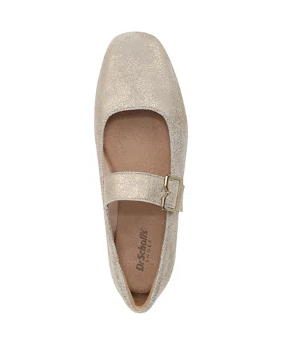 Dr. Scholl's Women's Weston-jane Square Toe Mary Jane Flats In Gold