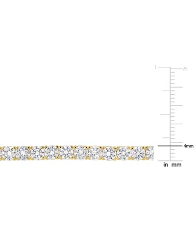 Macy's Lab Grown White Sapphire Tennis Bracelet ( 4-1/4 Ct. T.w.) In Sterling Silver (also Available In 18k In Gold