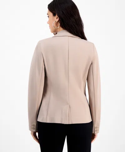 Inc International Concepts Petite Ponte Blazer, Created For Macy's In Neutral
