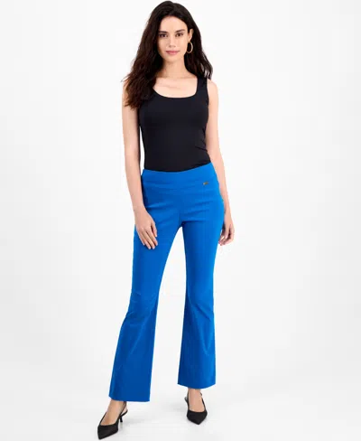 Inc International Concepts Petite Mid-rise Bootcut Pants, Petite & Petite Short, Created For Macy's In Blue
