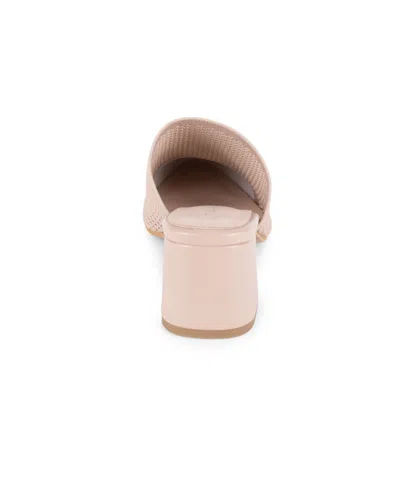 Tahari Women's Santorini Knit Slip-on Mules In Neutral
