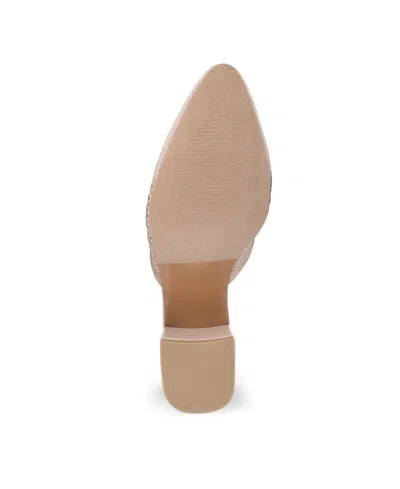 Tahari Women's Santorini Knit Slip-on Mules In Neutral