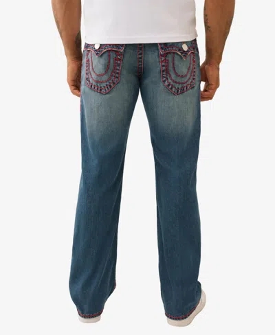 True Religion Men's Billy Super T Bootcut Flap Pocket Jeans In Blue