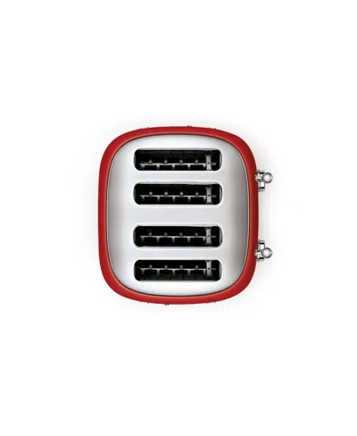 Smeg 4x4 Slice Toaster In Red