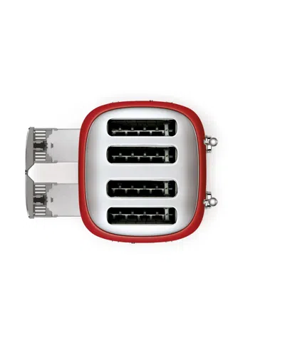 Smeg 4x4 Slice Toaster In Red