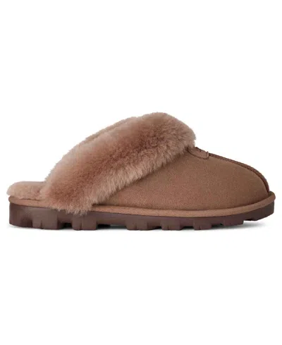 Ugg Women's Coquette Shearling Slippers In Brown
