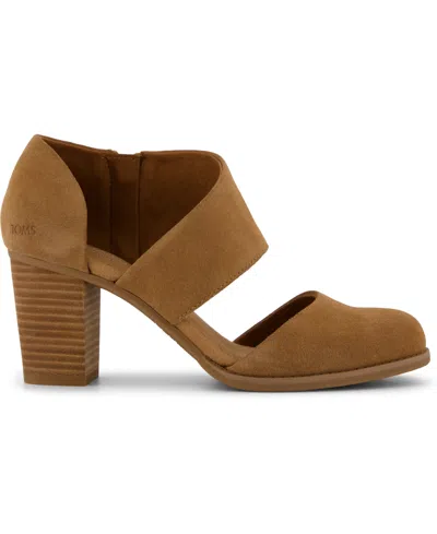 Toms Women's Womens Milan Heel Sugar Suede In Brown