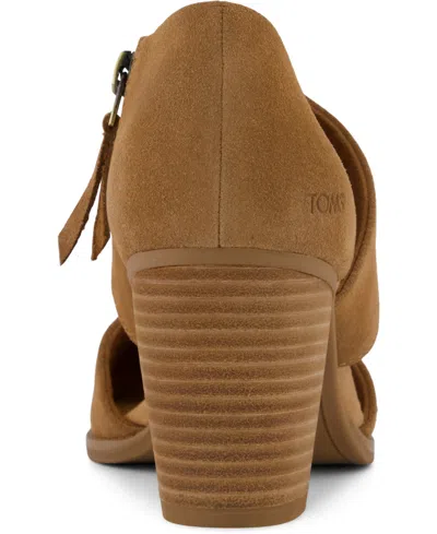 Toms Women's Womens Milan Heel Sugar Suede In Brown