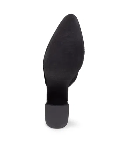 Tahari Women's Santorini Knit Slip-on Mules In Black