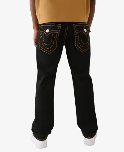 True Religion Ricky Super T Straight Fit Jeans In 2sb Black In Black