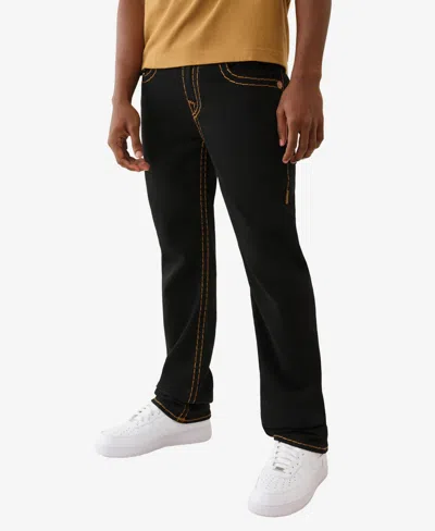 True Religion Ricky Super T Straight Fit Jeans In 2sb Black In Black