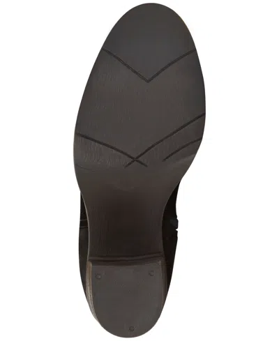 Lucky Brand Lk-bonnay-x Womens Extra Wide Calf Leather Knee-high Boots In Black