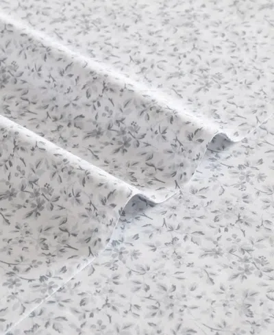 Laura Ashley 300 Thread Count Cotton Sateen 4-pc. Sheet Set, King In Gray