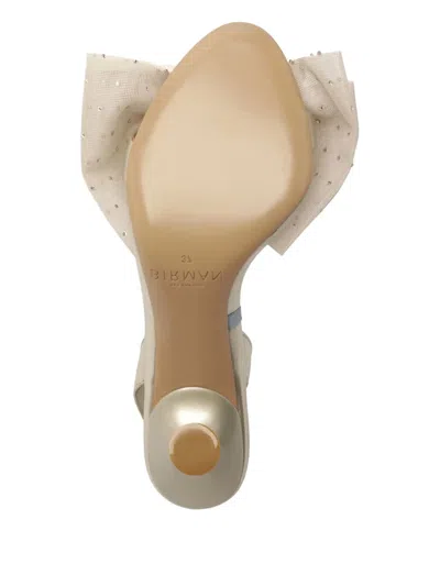 Alexandre Birman Isabelle Crystal Embellished Bow Slingback Sandal In Neutral