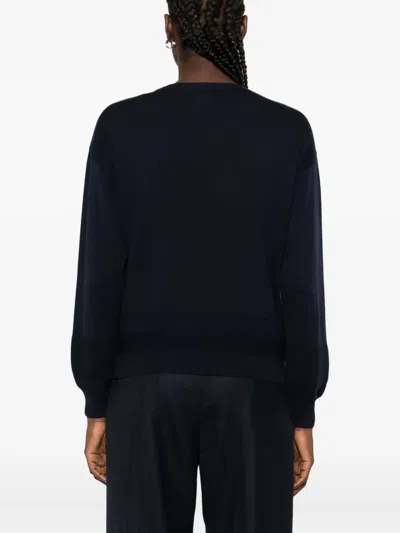 Eleventy V-neck Sweater In Blue