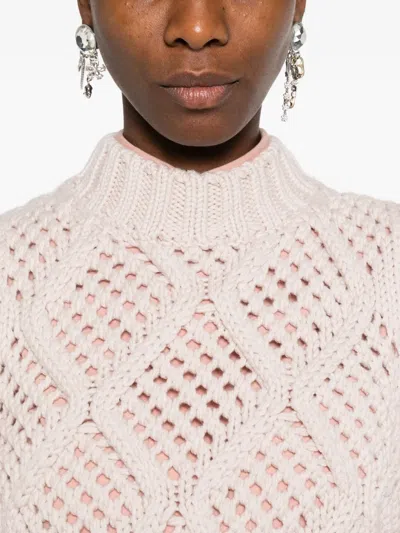 Eleventy Cable-knit Sleeveless Top In Neutral