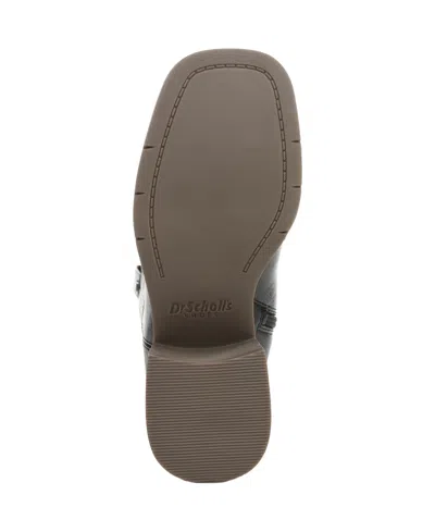 Dr. Scholl's Women's Joplin Square Toe Block Heel Riding Tall Boots In Black