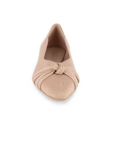 Tahari Women's Catalina Knit Slip-on Flats In Neutral