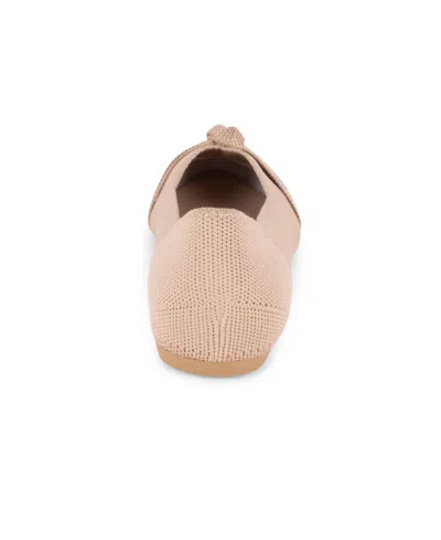 Tahari Women's Catalina Knit Slip-on Flats In Neutral