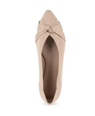 Tahari Women's Catalina Knit Slip-on Flats In Neutral