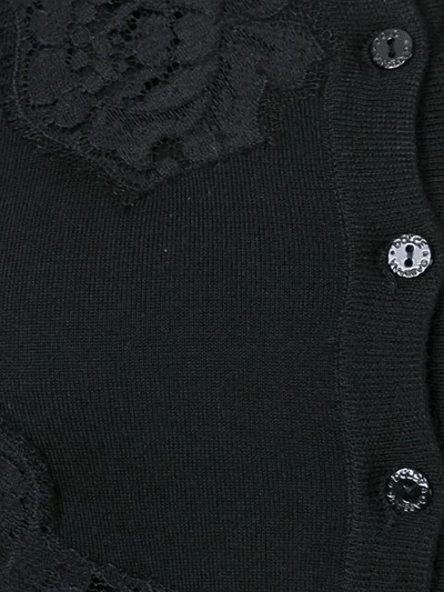Shop Dolce & Gabbana Lace Detail Cardigan