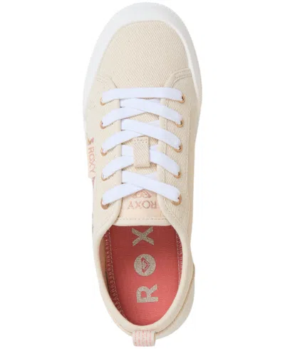 Roxy Women's Shorebreak Lace Up Sneakers In Neutral