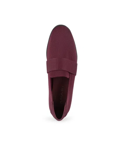 Tahari Women's Mykonos Knit Slip-on Loafers In Burgundy