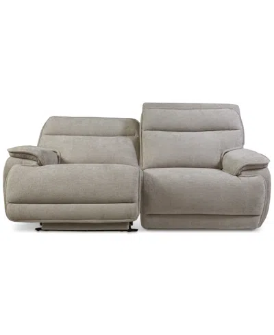 Macy's Ozryn 2-pc. Fabric Sofa With 2 Power Motion Chairs, Exclusively At  In Gray