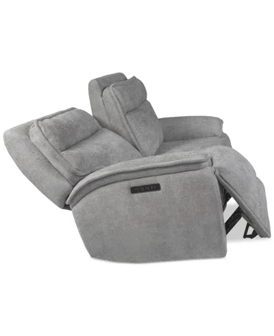 Macy's Ozryn 2-pc. Fabric Sofa With 2 Power Motion Chairs, Exclusively At  In Silver