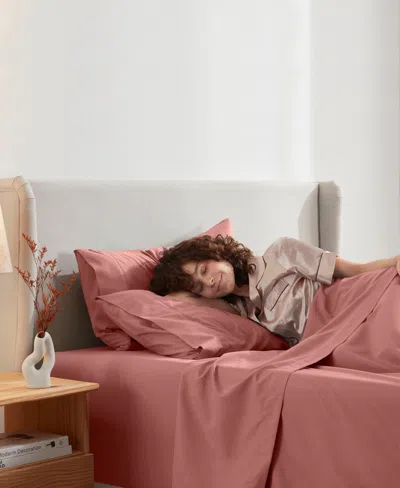 Nestl Premier Collection Deep Pocket 4 Piece Sheet Set, Full In Pink