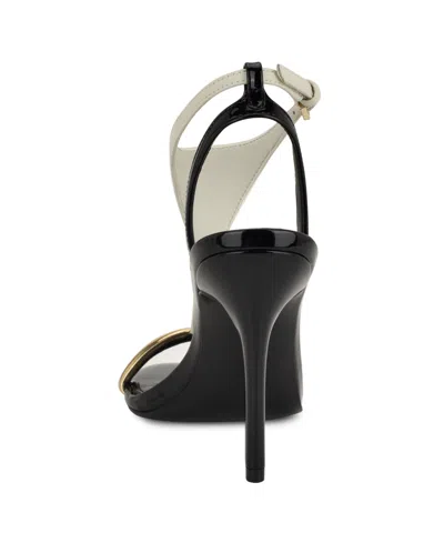 Nine West Women's Mandey T-strap High Stiletto Sandals In Black
