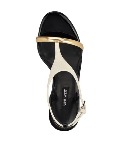 Nine West Women's Mandey T-strap High Stiletto Sandals In Black