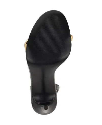 Nine West Women's Mandey T-strap High Stiletto Sandals In Black